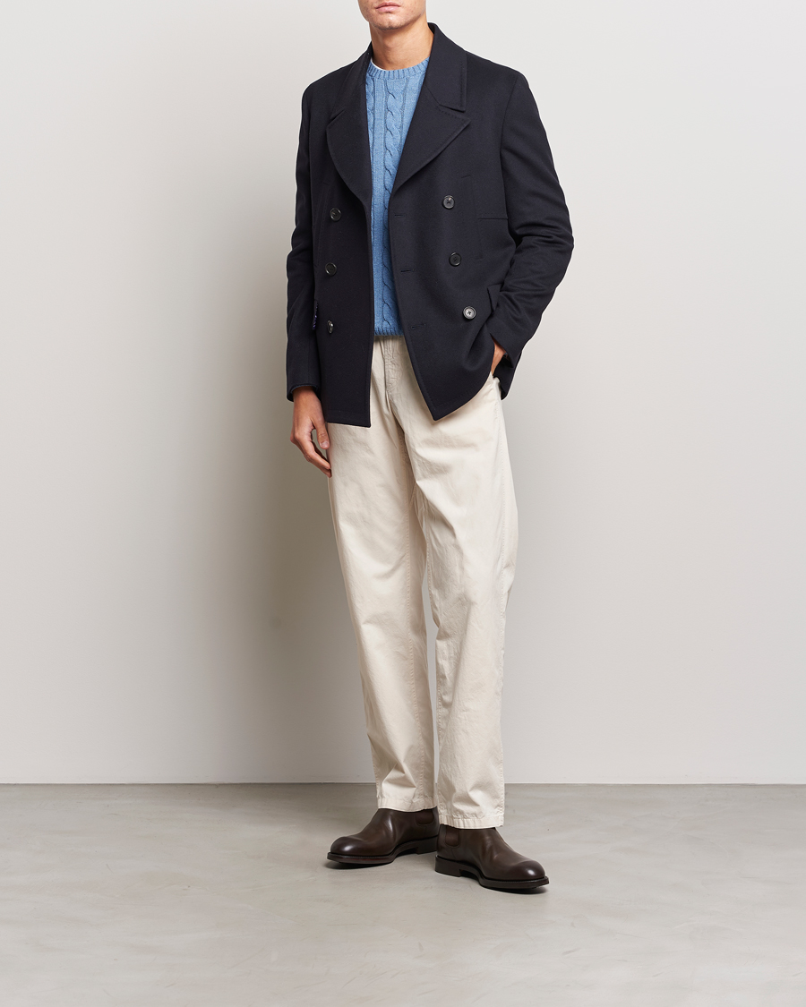 Men | Coats & Jackets | Paul Smith | Wool/Cashmere Peacoat Navy