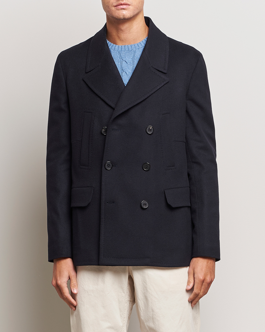 Men | Coats & Jackets | Paul Smith | Wool/Cashmere Peacoat Navy