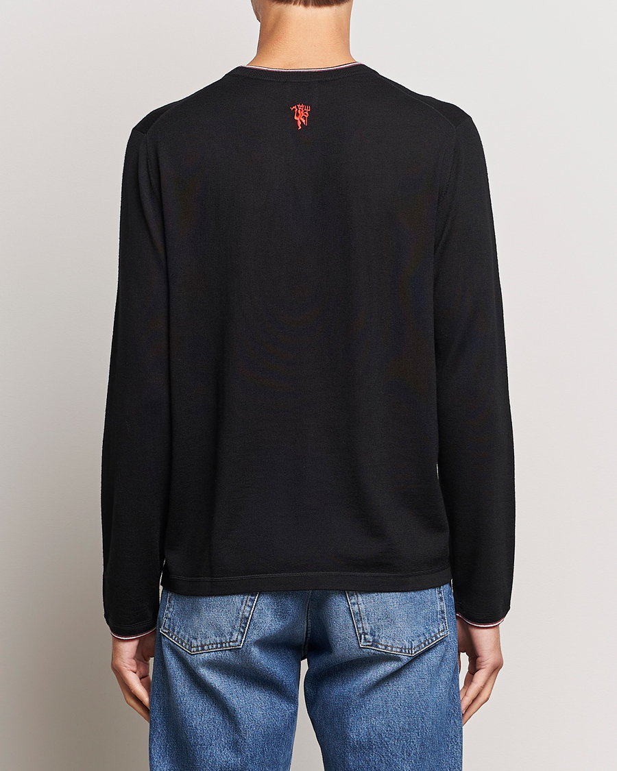 Men | Sweaters & Knitwear | Paul Smith | Merino Wool Knitted Crew Neck Sweater Black