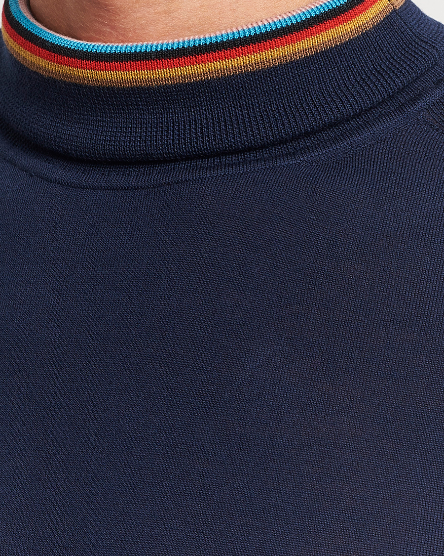 Men | Sweaters & Knitwear | Paul Smith | Merino Wool Knitted Polo Navy