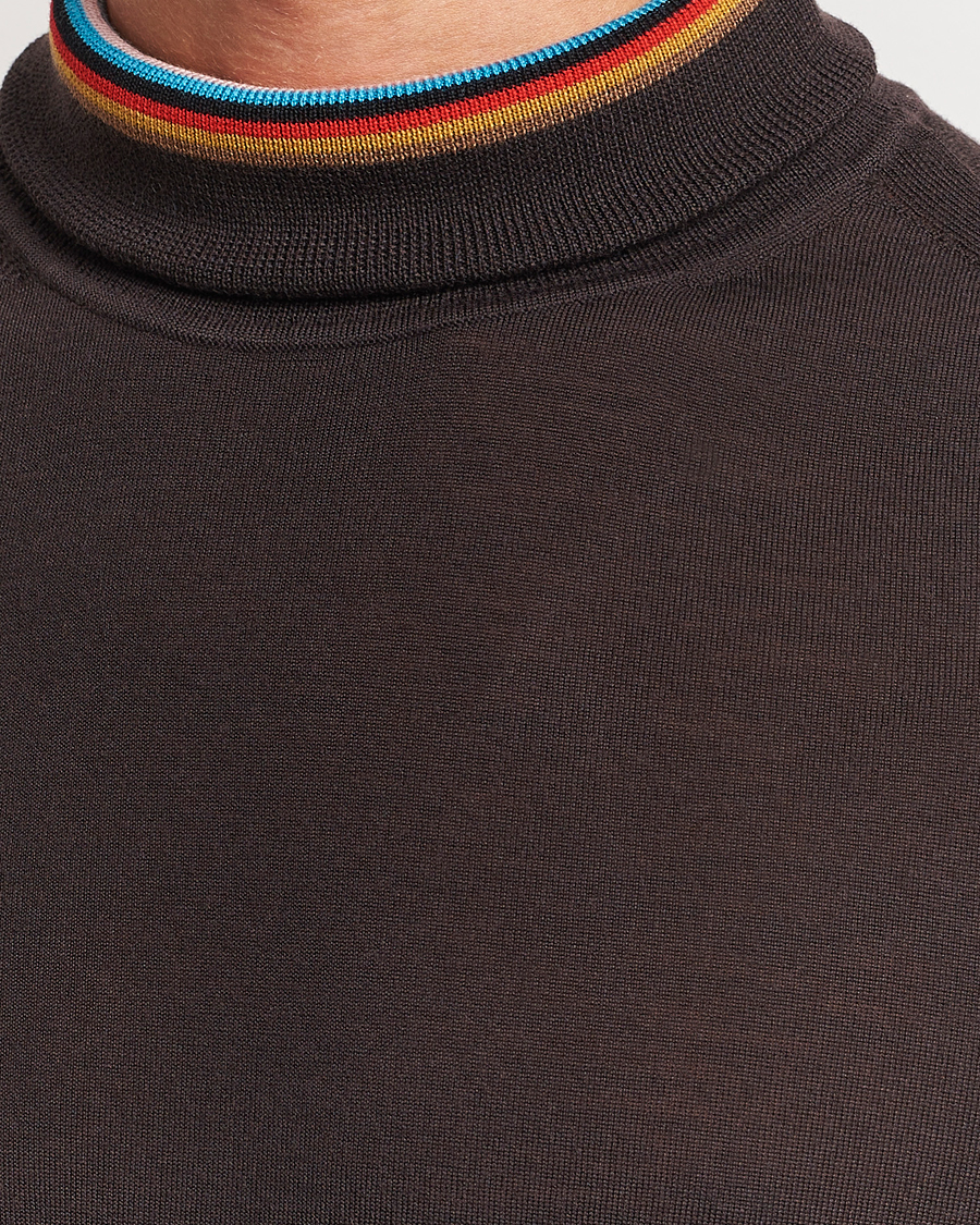 Men | Sweaters & Knitwear | Paul Smith | Merino Wool Knitted Polo Brown