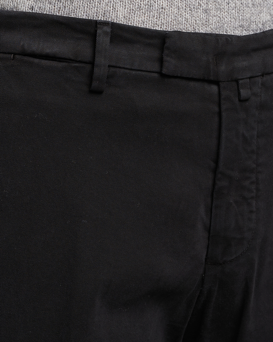 Men | Trousers | Briglia 1949 | Slim Fit Cotton Stretch Chino Black