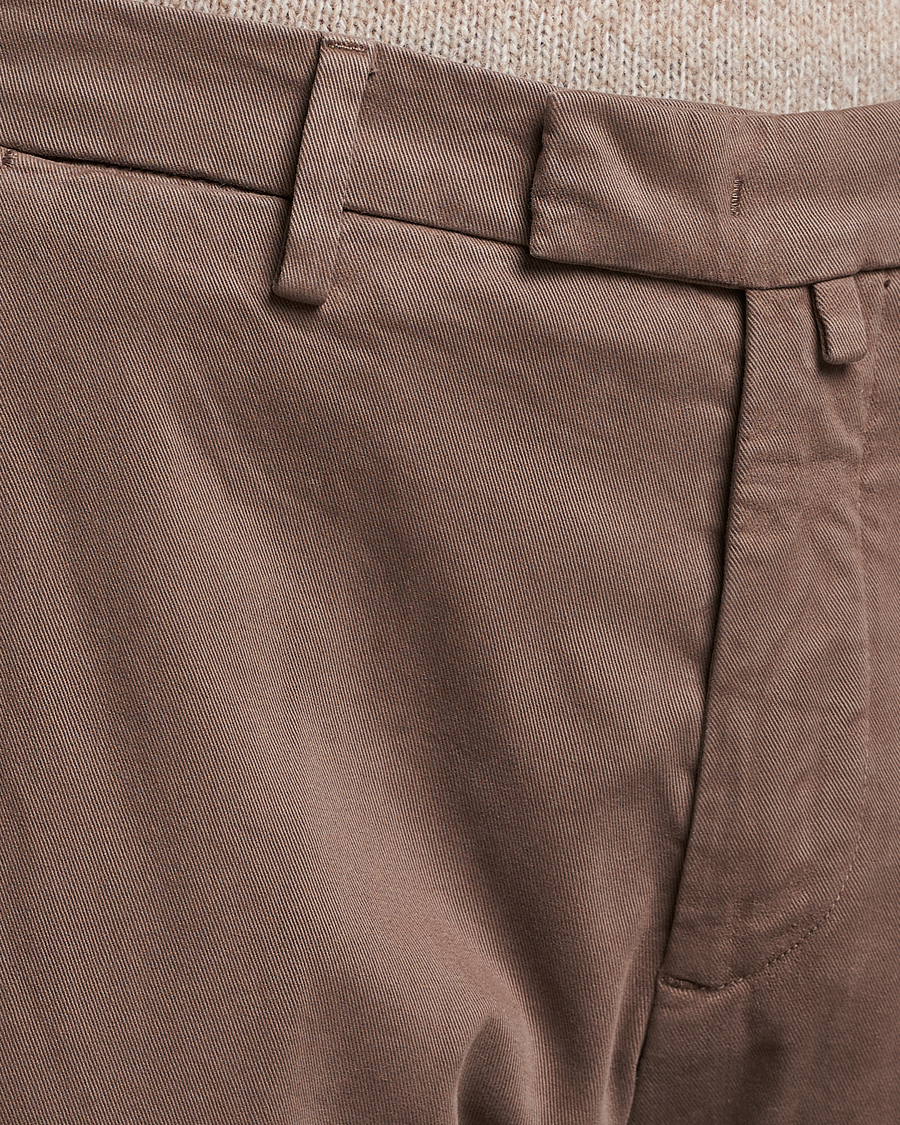 Men | Trousers | Briglia 1949 | Slim Fit Cotton Stretch Chino Taupe