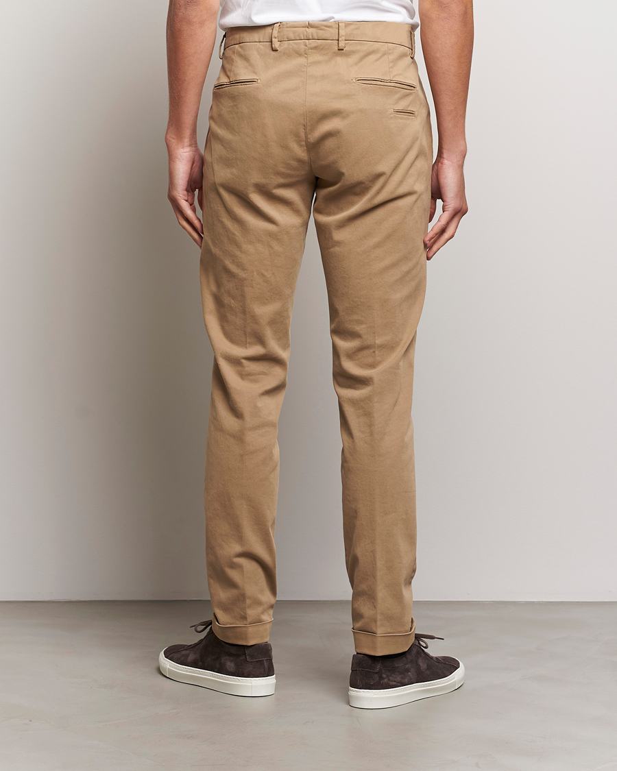 Men | Trousers | Briglia 1949 | Slim Fit Cotton Stretch Chino Beige