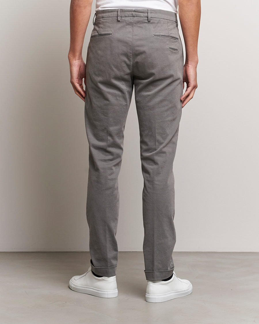 Men | Trousers | Briglia 1949 | Slim Fit Cotton Stretch Chino Grey