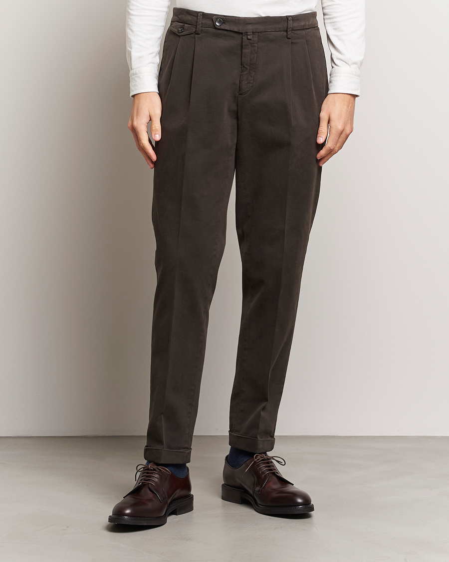 Briglia 1949 White Cotton Straight Fit Chino Trouser Pants