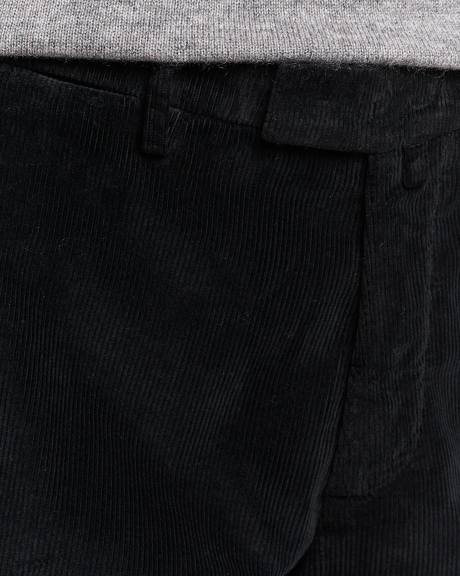 Men | Trousers | Briglia 1949 | Slim Fit Corduroy Trousers Black