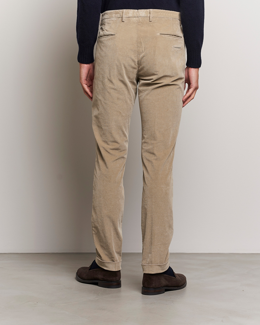 Men | Trousers | Briglia 1949 | Slim Fit Corduroy Trousers Beige