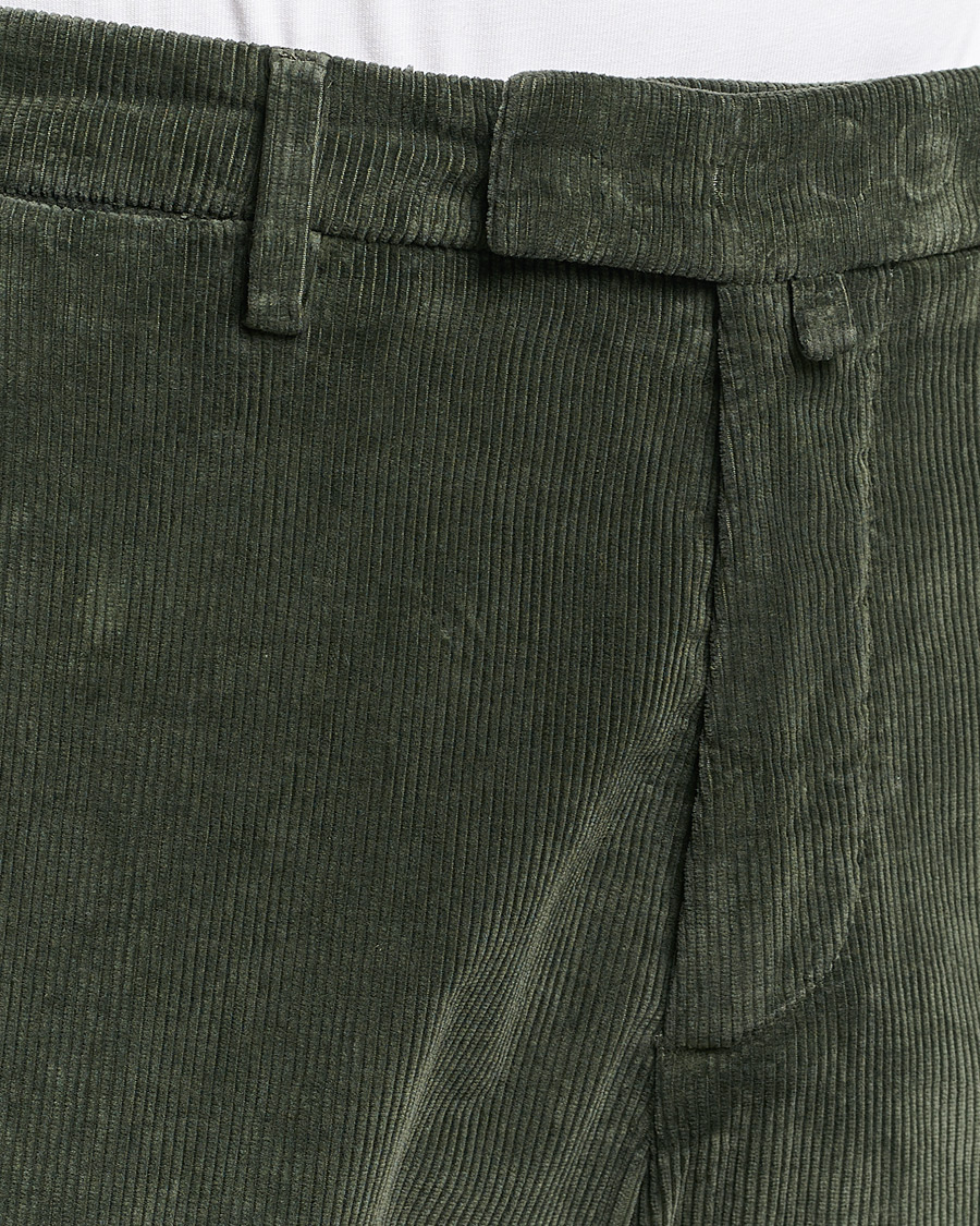 Men | Trousers | Briglia 1949 | Slim Fit Corduroy Trousers Dark Green