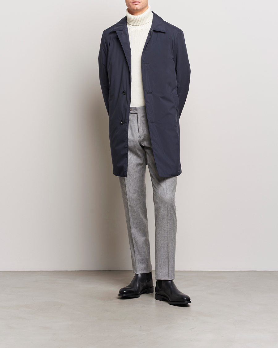 Men | Trousers | Lardini | Wool/Cashmere One Pleat Trousers Light Grey