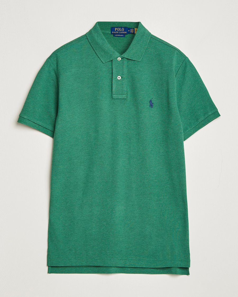 Men |  | Polo Ralph Lauren | Custom Slim Fit Polo Green Heather