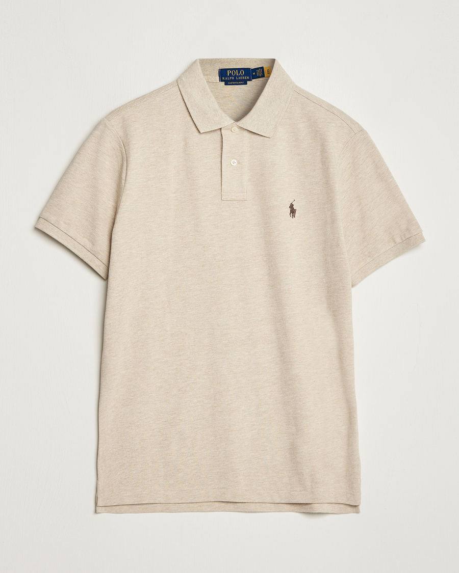 Men | Polo Shirts | Polo Ralph Lauren | Custom Slim Fit Polo Expedition Dune Heather
