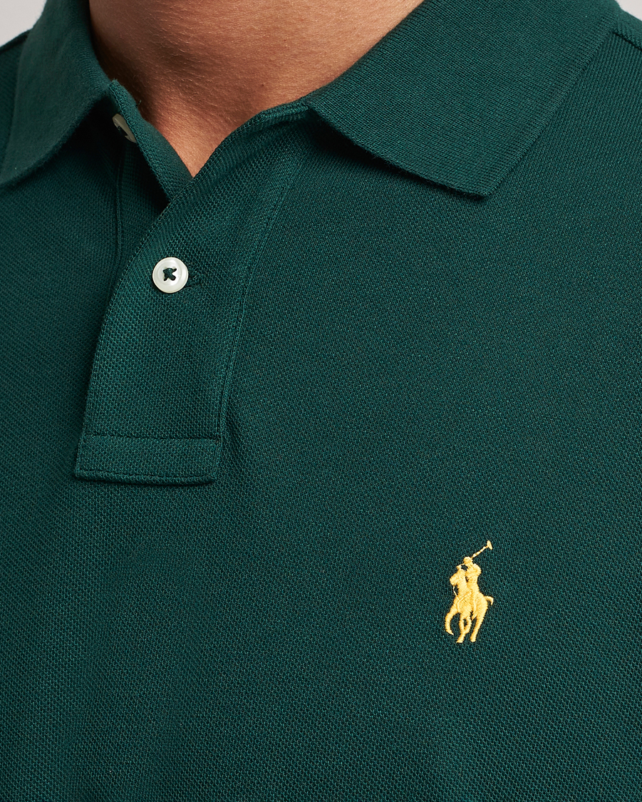 Men | Sweaters & Knitwear | Polo Ralph Lauren | Custom Slim Fit Long Sleeve Polo Hunt Club Green