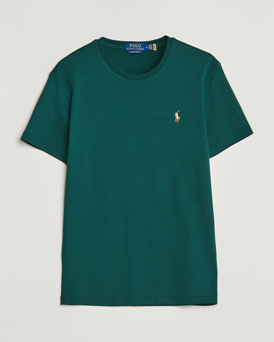 Men |  | Polo Ralph Lauren | Luxury Pima Cotton Crew Neck T-Shirt Hunt Club Green