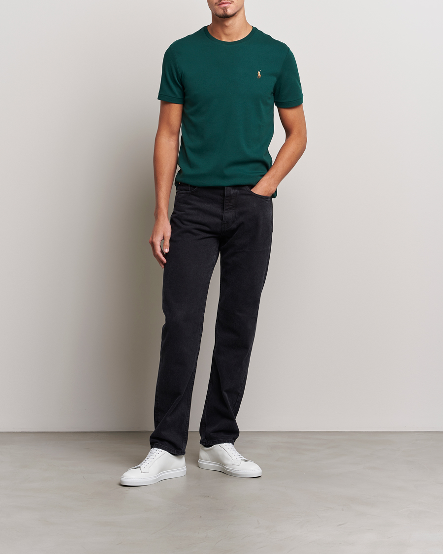 Men | T-Shirts | Polo Ralph Lauren | Luxury Pima Cotton Crew Neck T-Shirt Hunt Club Green