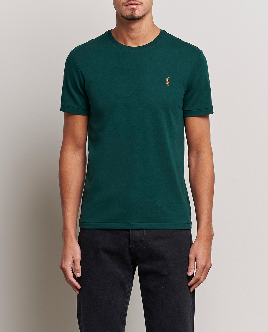 Men |  | Polo Ralph Lauren | Luxury Pima Cotton Crew Neck T-Shirt Hunt Club Green