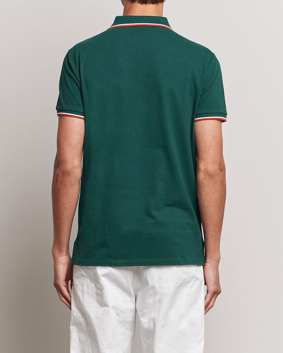 Men | Polo Shirts | Polo Ralph Lauren | Custom Slim Fit Piped Polo Hunt Club Green