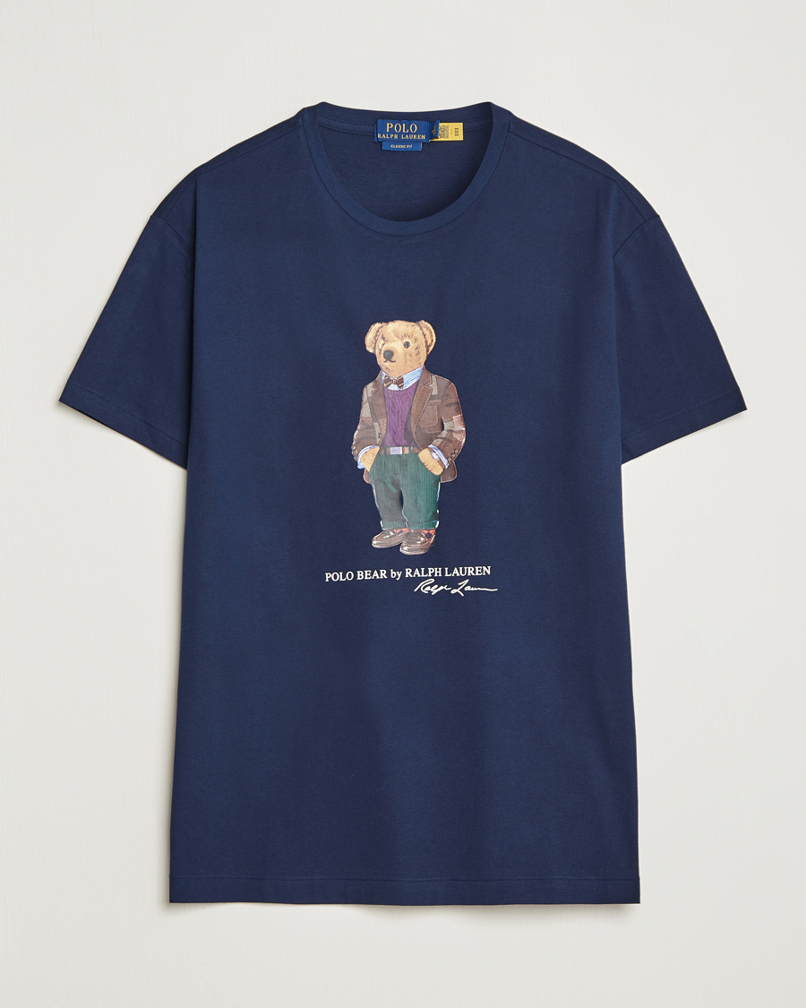 Men | T-Shirts | Polo Ralph Lauren | Printed Heritage Bear T-Shirt Cruise Navy