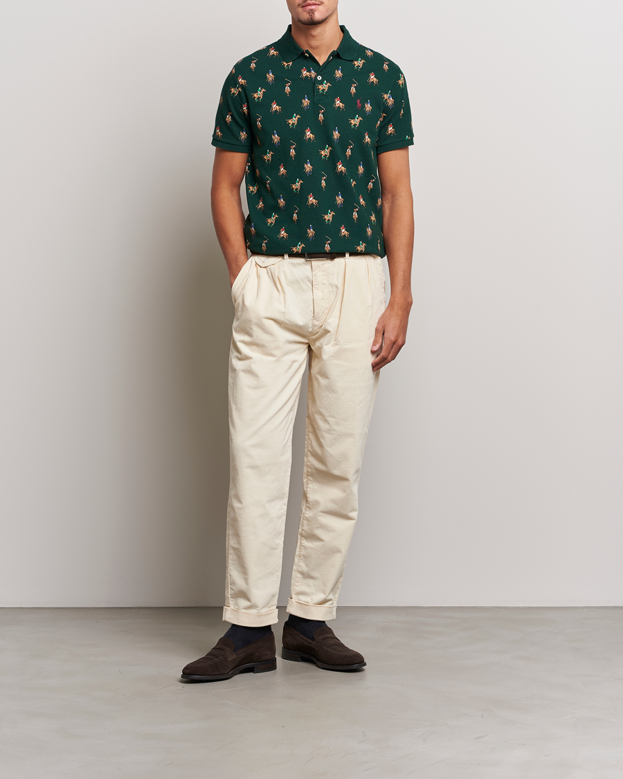 Men | Polo Shirts | Polo Ralph Lauren | Custom Slim Fit Game Day Polo Hunt Club Green