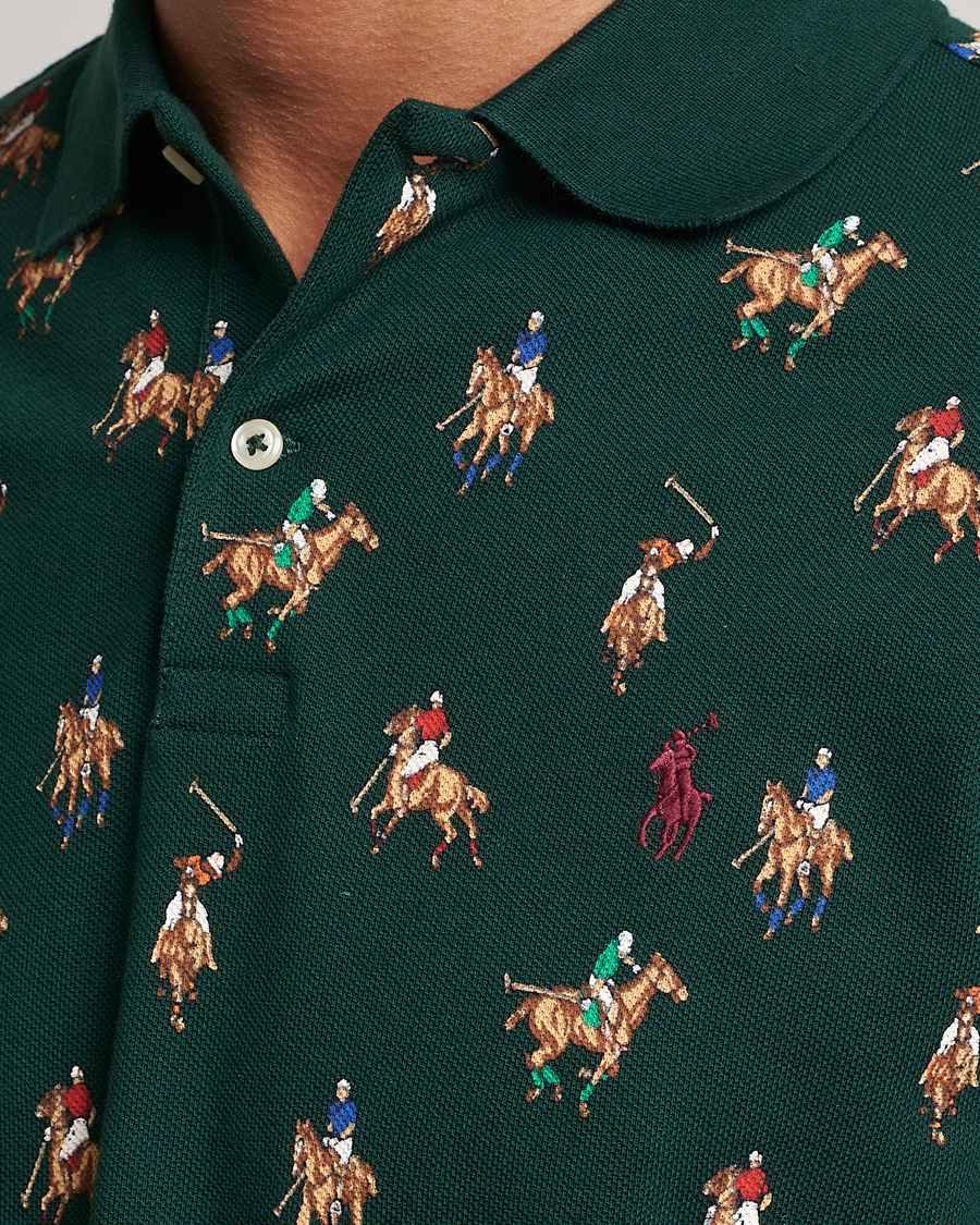 Men | Polo Shirts | Polo Ralph Lauren | Custom Slim Fit Game Day Polo Hunt Club Green