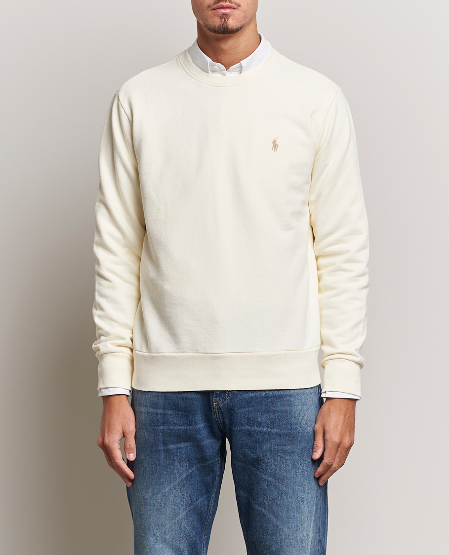 Men | Sweaters & Knitwear | Polo Ralph Lauren | Loopback Terry Sweatshirt Clubhouse Cream