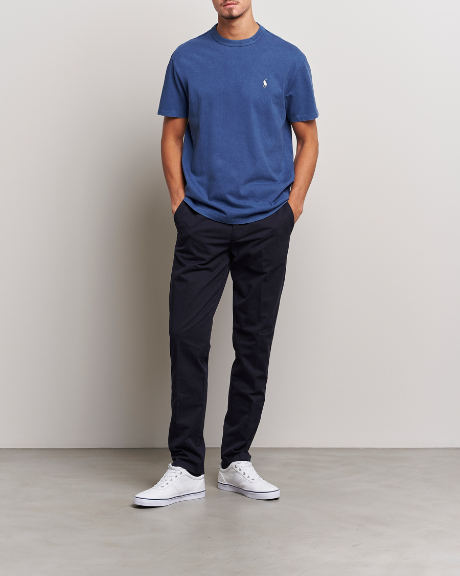 Men | T-Shirts | Polo Ralph Lauren | Loopback Crew Neck T-Shirt Light Navy