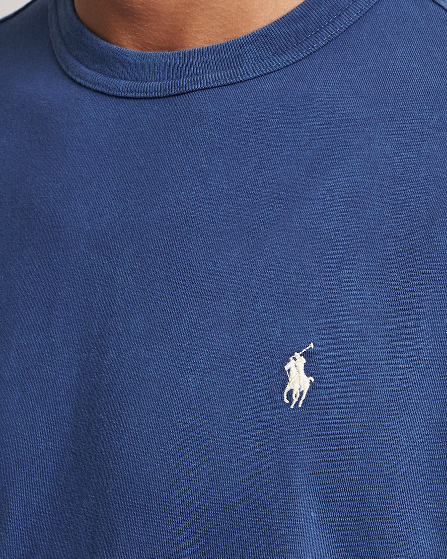 Men | T-Shirts | Polo Ralph Lauren | Loopback Crew Neck T-Shirt Light Navy