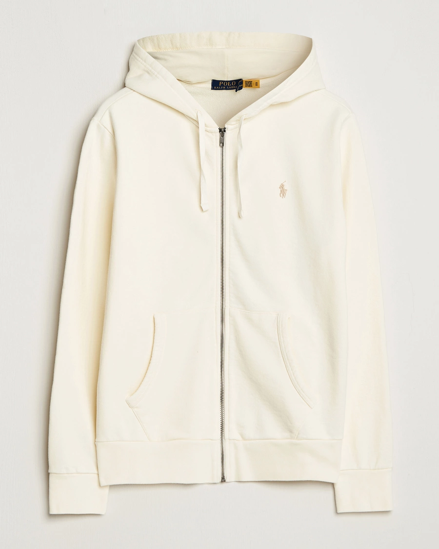 Men | Sweaters & Knitwear | Polo Ralph Lauren | Loopback Terry Full-Zip Hoodie Clubhouse Cream