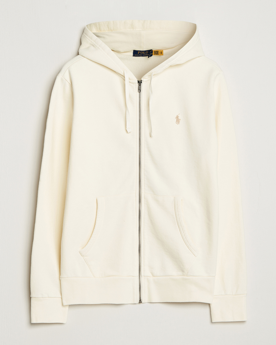 Men | Sweaters & Knitwear | Polo Ralph Lauren | Loopback Terry Full-Zip Hoodie Clubhouse Cream