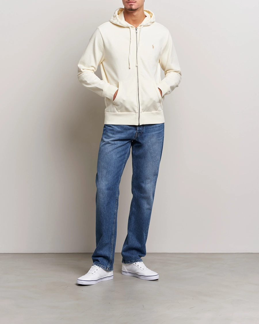 Men | Sweaters & Knitwear | Polo Ralph Lauren | Loopback Terry Full-Zip Hoodie Clubhouse Cream