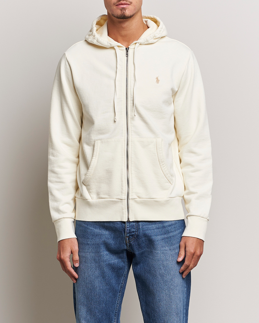 Men | Sweaters & Knitwear | Polo Ralph Lauren | Loopback Terry Full-Zip Hoodie Clubhouse Cream