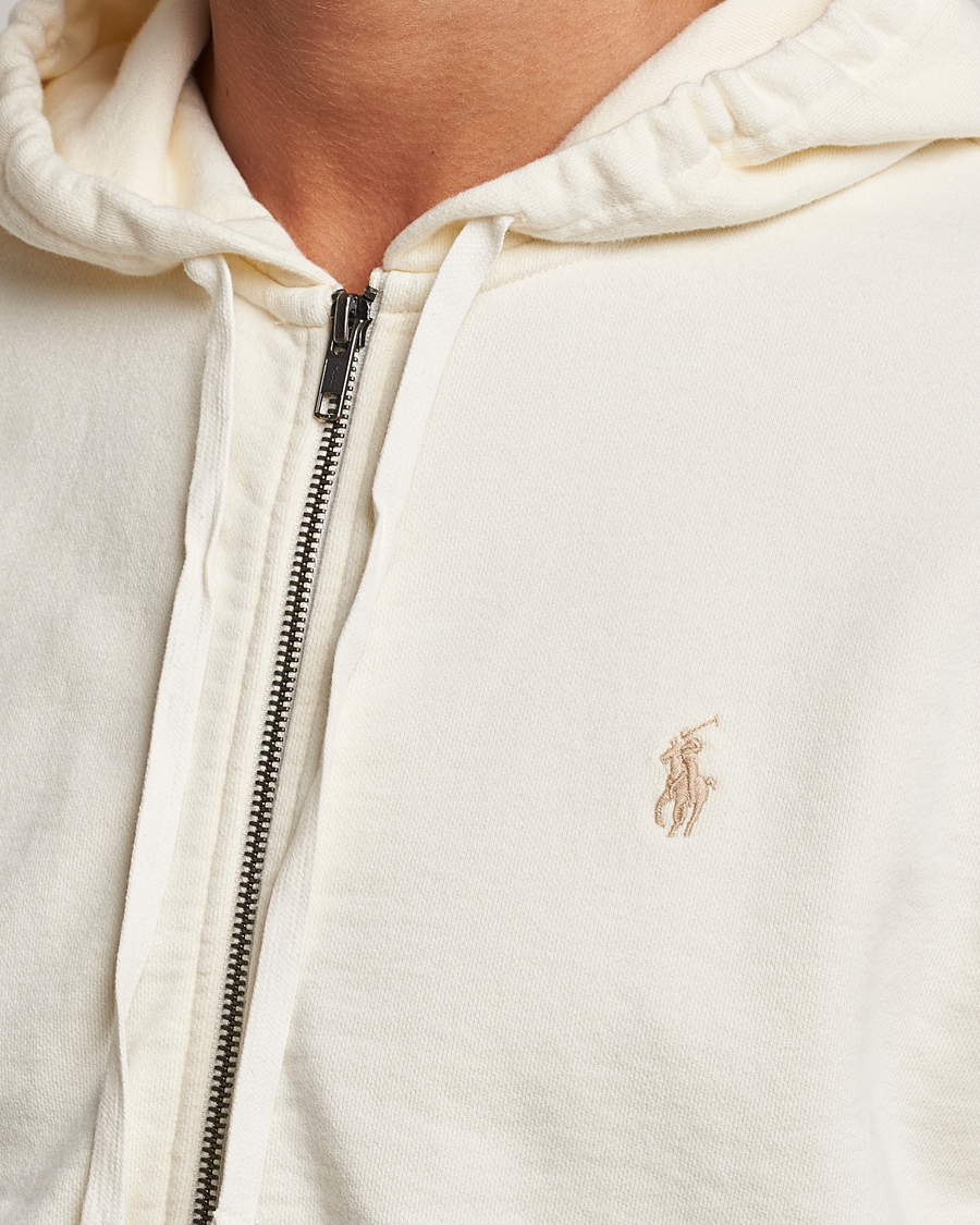 Men | Sweaters & Knitwear | Polo Ralph Lauren | Loopback Terry Full-Zip Hoodie Clubhouse Cream
