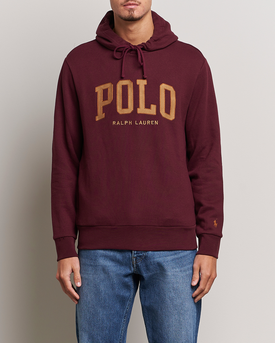 Men | Sweaters & Knitwear | Polo Ralph Lauren | RL Fleece Logo Hoodie Harvard Wine
