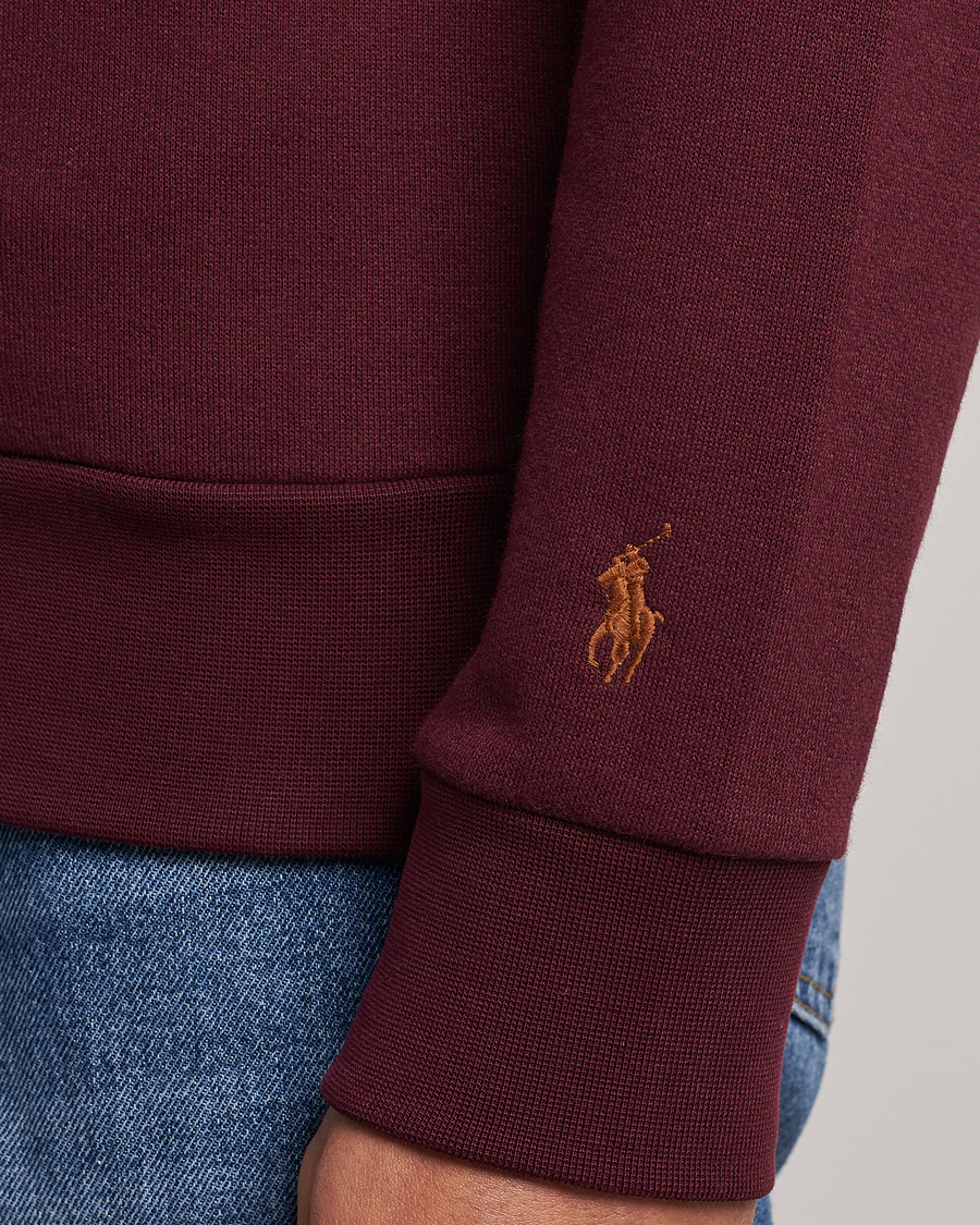 Men | Sweaters & Knitwear | Polo Ralph Lauren | RL Fleece Logo Hoodie Harvard Wine
