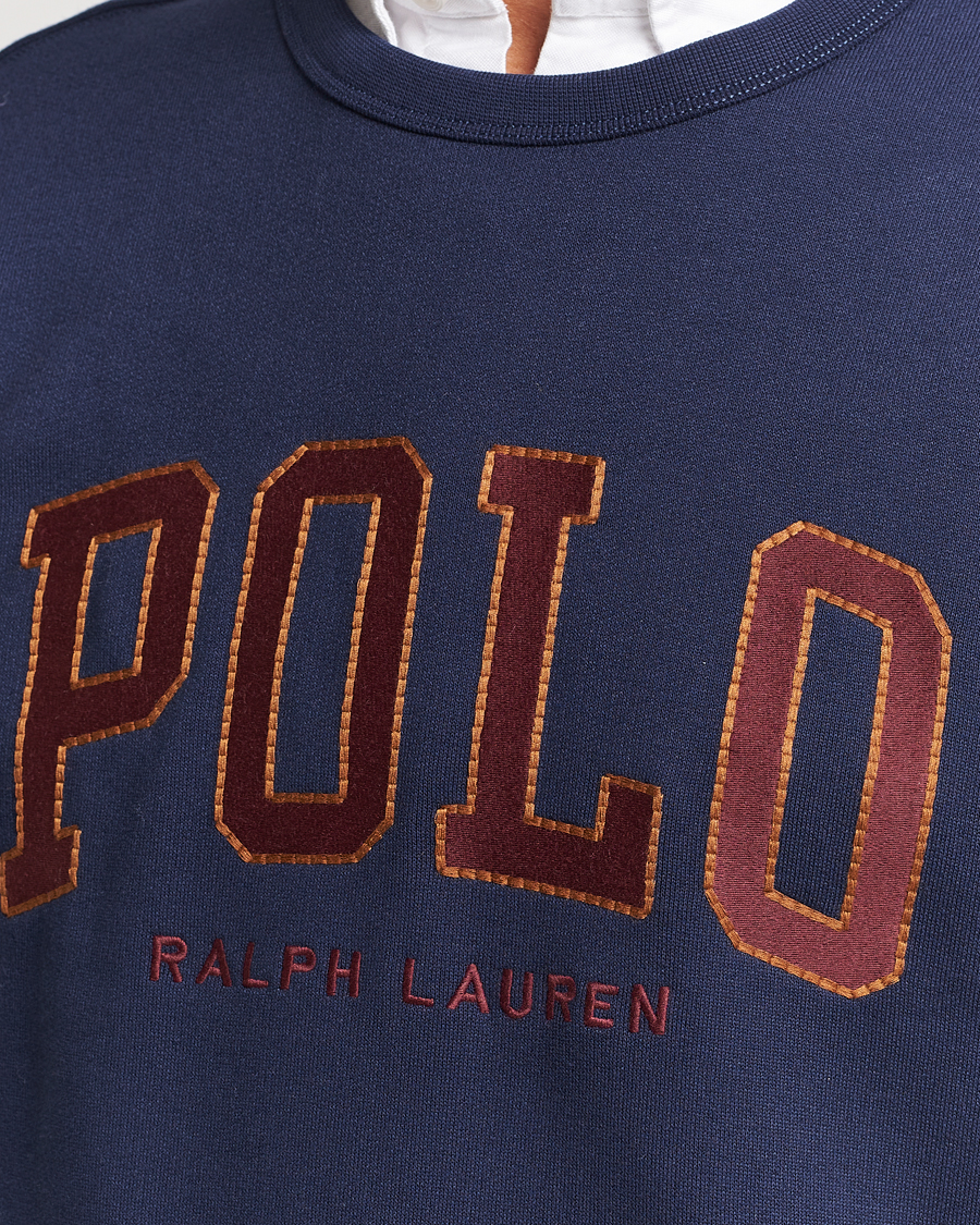Men | Sweaters & Knitwear | Polo Ralph Lauren | RL Fleece Logo Sweatshirt Cruise Navy