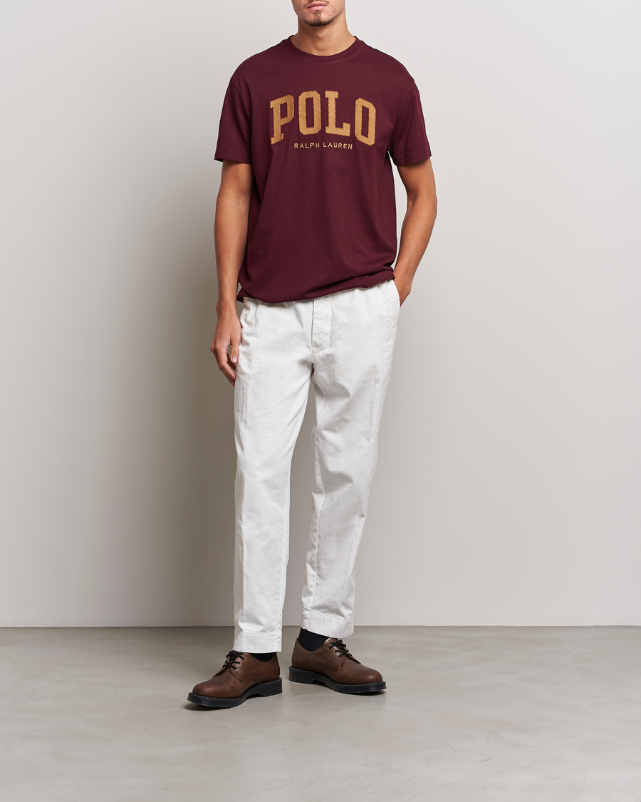 Men | T-Shirts | Polo Ralph Lauren | Logo Crew Neck T-Shirt Harvard Wine