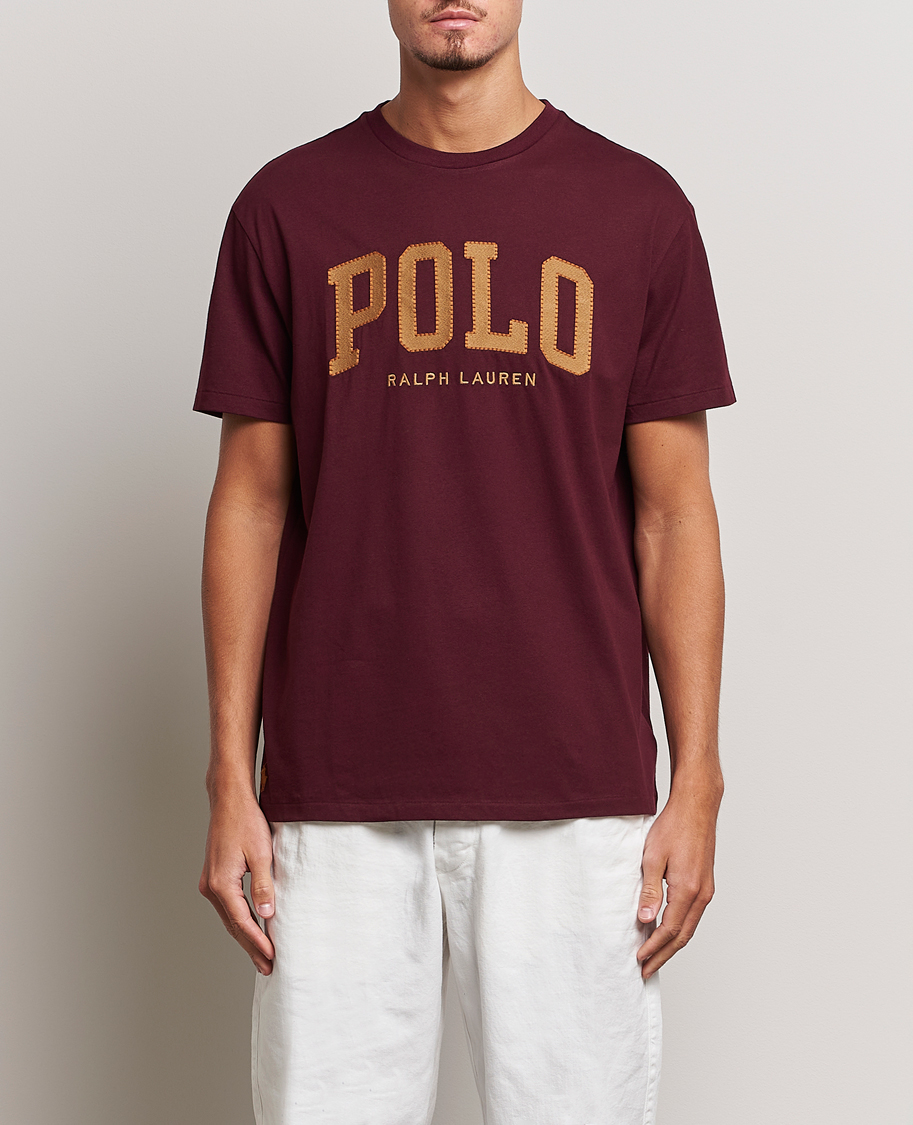 Men | T-Shirts | Polo Ralph Lauren | Logo Crew Neck T-Shirt Harvard Wine