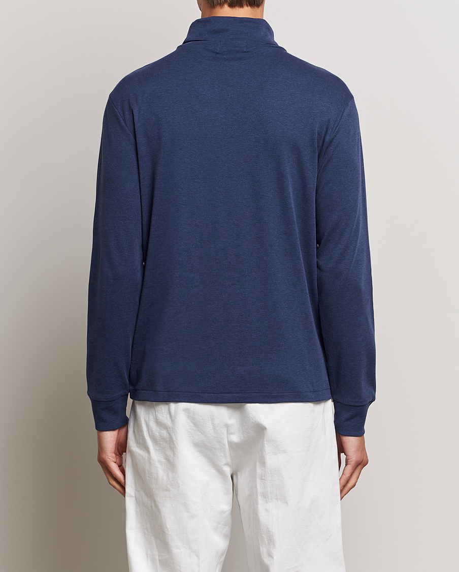 Men | Sweaters & Knitwear | Polo Ralph Lauren | Luxury Pima Cotton Rollneck Spring Navy Heather