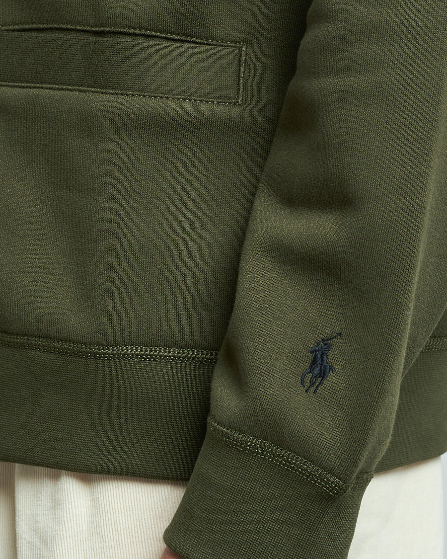 Men | Sweaters & Knitwear | Polo Ralph Lauren | RL Fleece Cardigan Armadillo Green