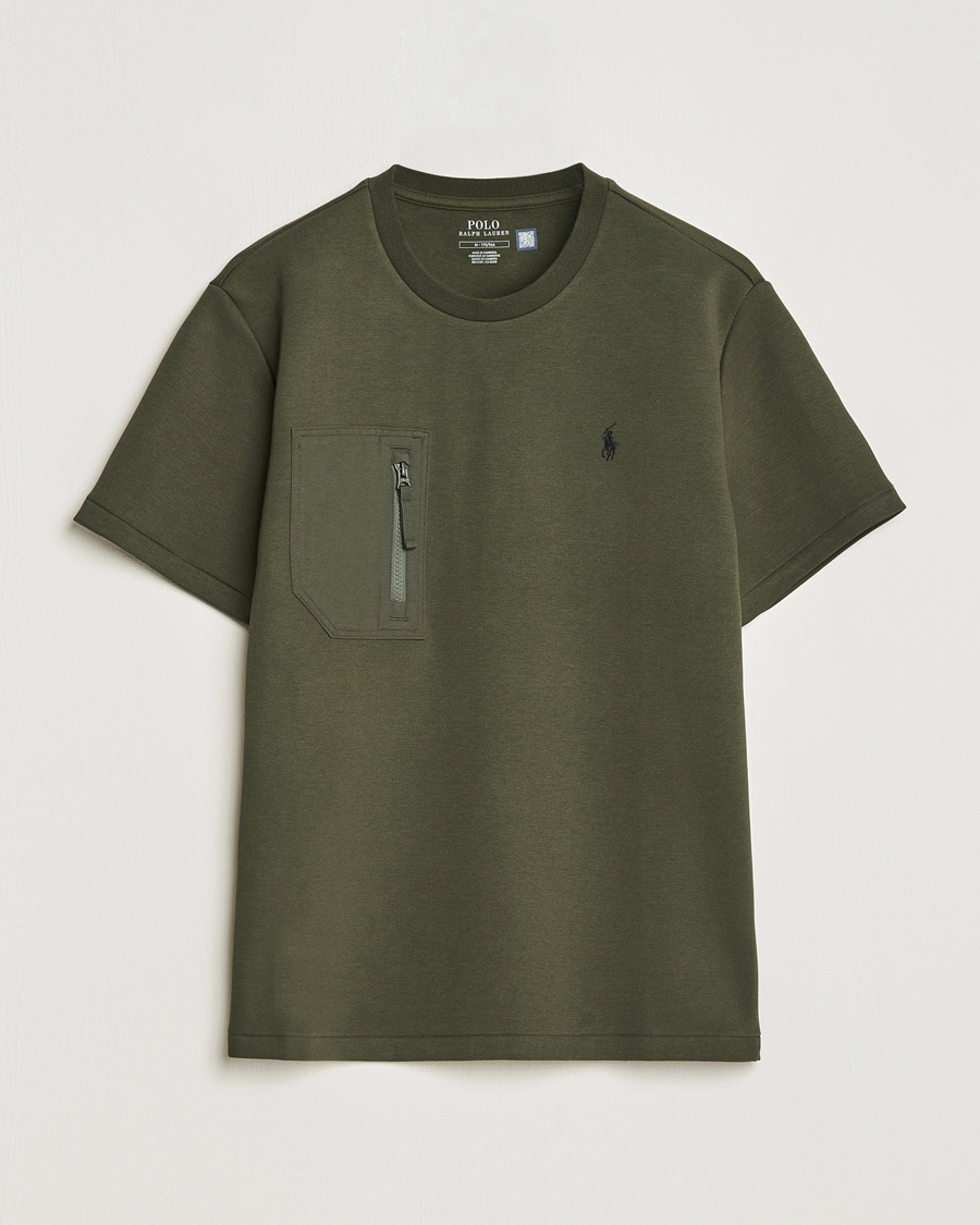 Men | T-Shirts | Polo Ralph Lauren | Double Knit Pocket T-Shirt Company Olive