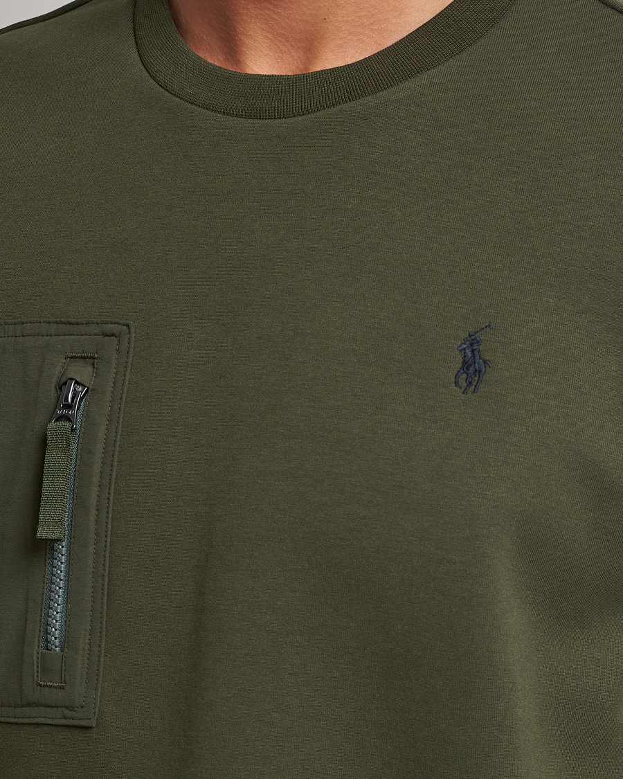 Men | T-Shirts | Polo Ralph Lauren | Double Knit Pocket T-Shirt Company Olive