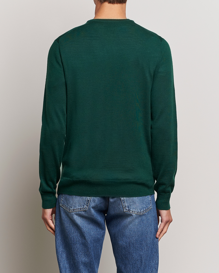 Men | Sweaters & Knitwear | Polo Ralph Lauren | Merino Crew Neck Pullover Hunt Club Green