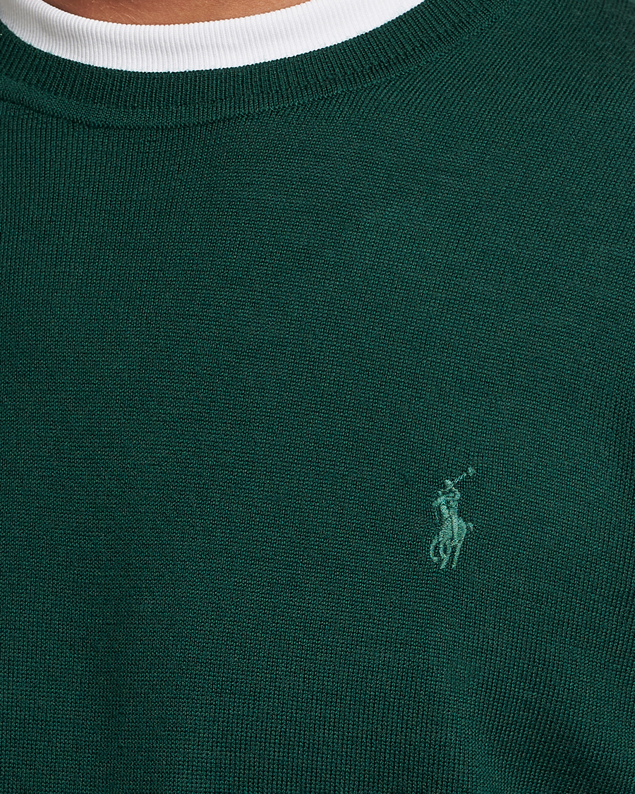 Men | Sweaters & Knitwear | Polo Ralph Lauren | Merino Crew Neck Pullover Hunt Club Green