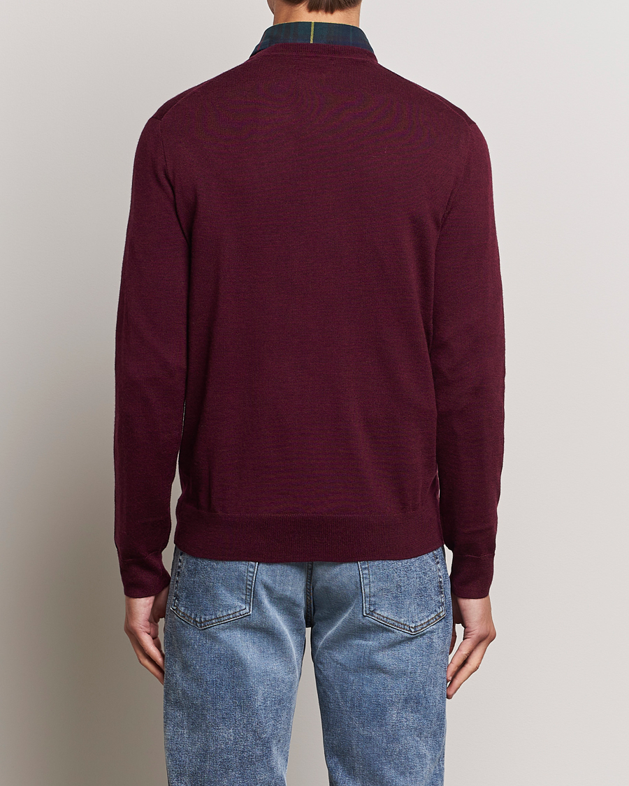Men | Sweaters & Knitwear | Polo Ralph Lauren | Merino Crew Neck Pullover Aged Wine Heather