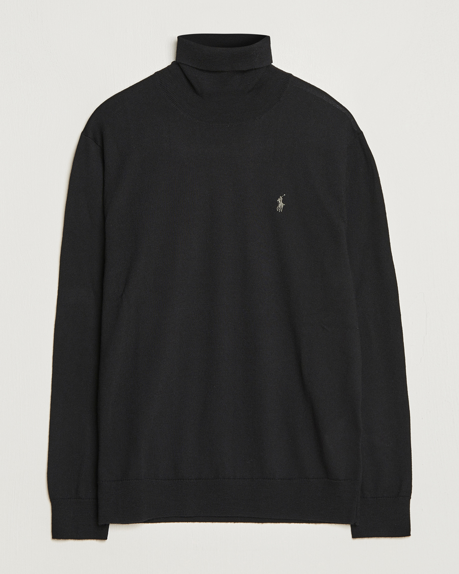 Men | Sweaters & Knitwear | Polo Ralph Lauren | Merino Knitted Rollneck Black