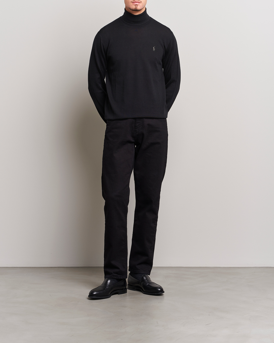 Men | Sweaters & Knitwear | Polo Ralph Lauren | Merino Knitted Rollneck Black
