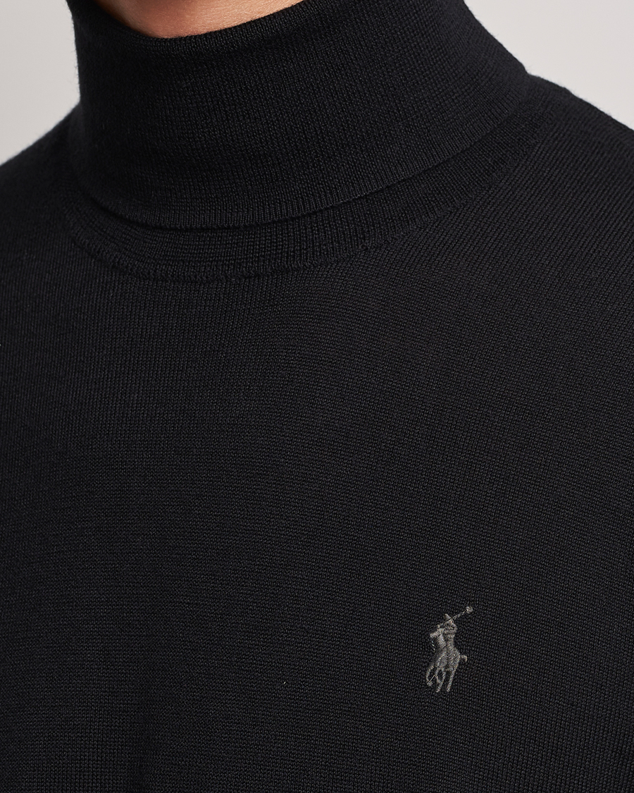 Men | Sweaters & Knitwear | Polo Ralph Lauren | Merino Knitted Rollneck Black