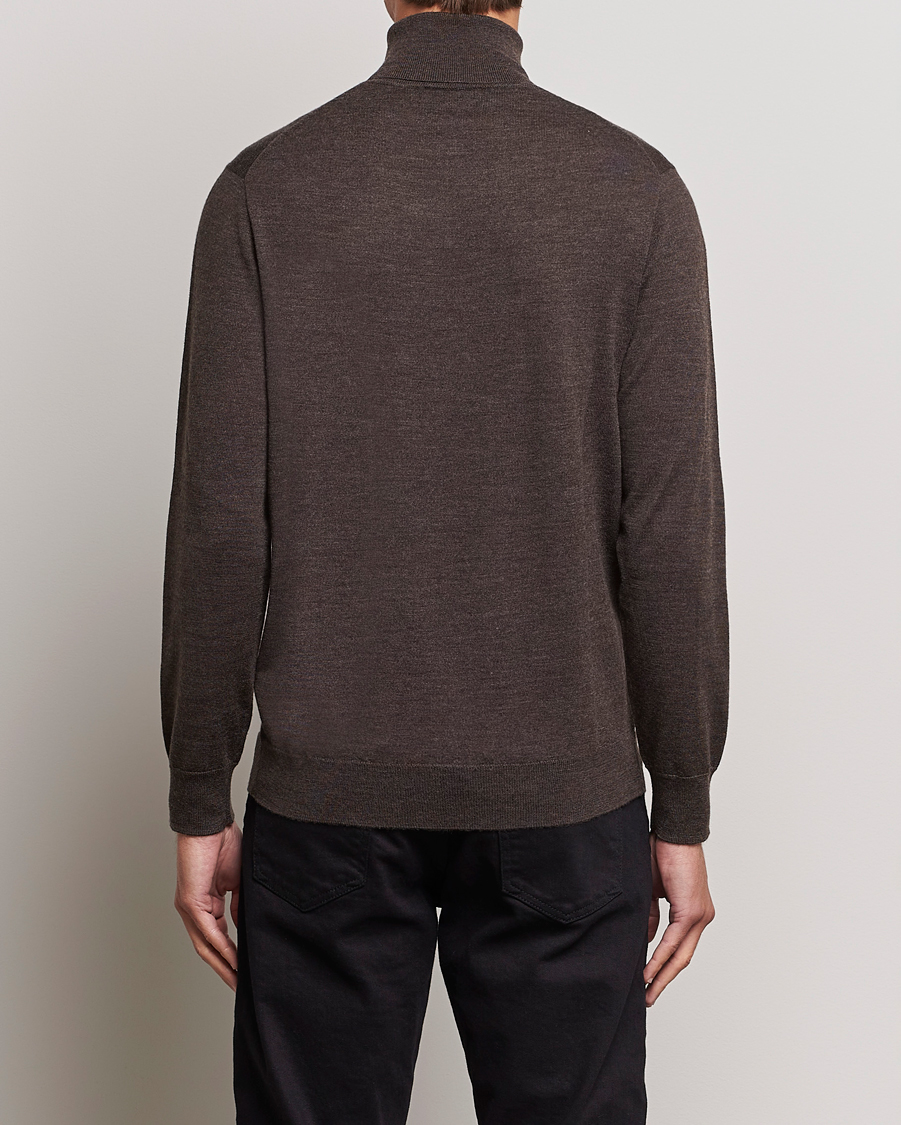 Men | Sweaters & Knitwear | Polo Ralph Lauren | Merino Knitted Rollneck Brown Heather