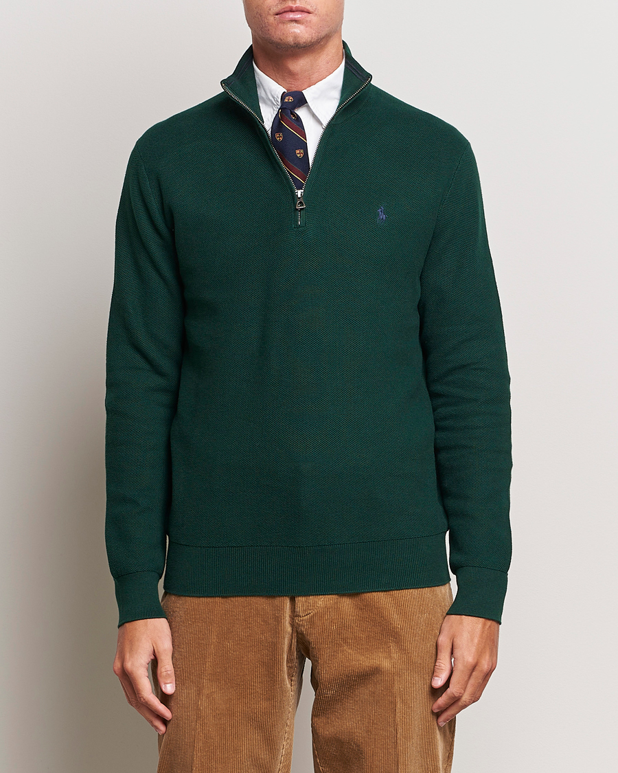 Men | Sale: 30% Off | Polo Ralph Lauren | Textured Half Zip Hunt Club Green
