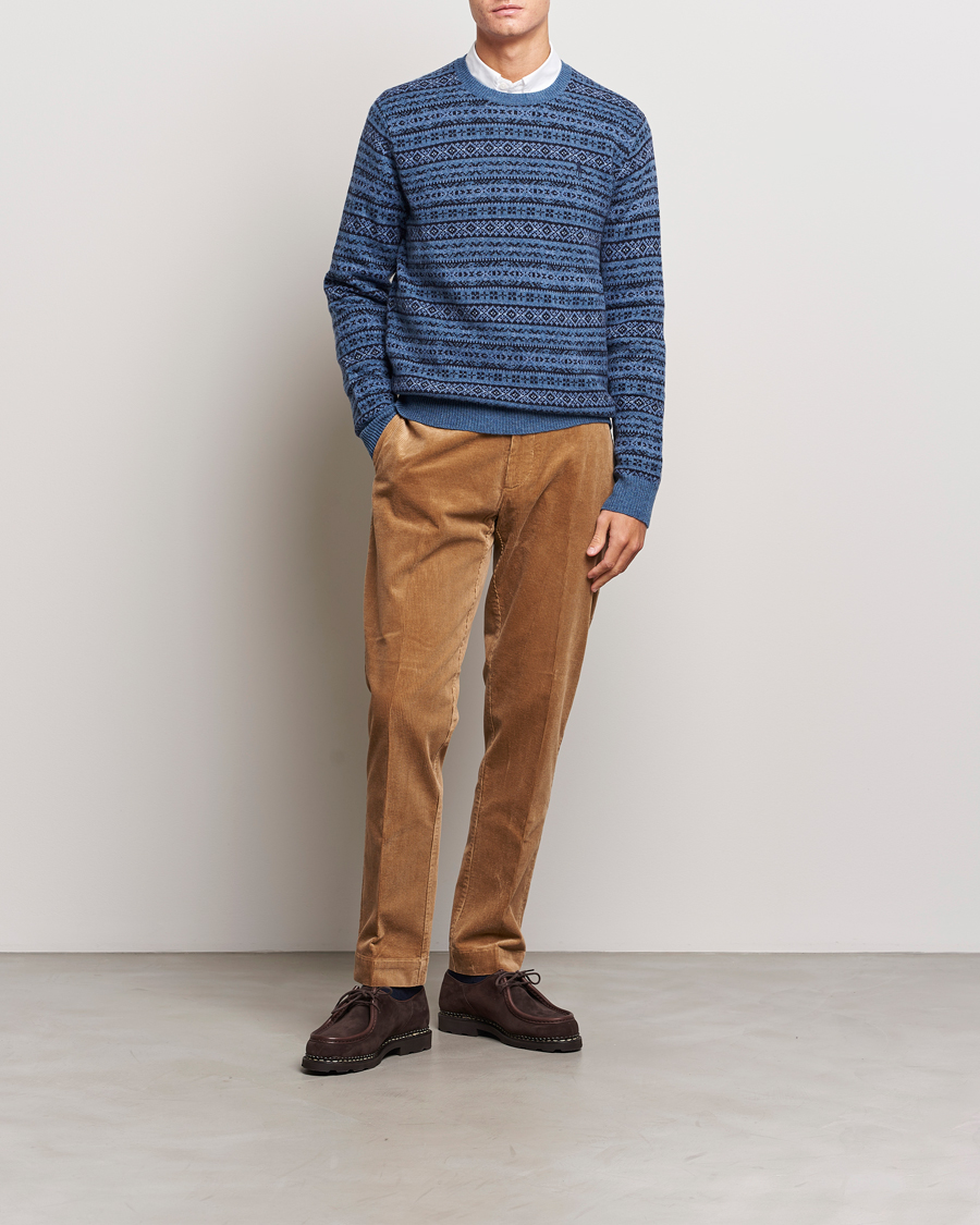 Men | Sweaters & Knitwear | Polo Ralph Lauren | Wool/Cashmere Fairisle Sweater Navy